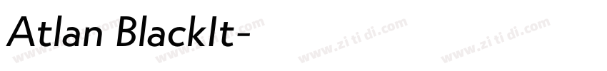 Atlan BlackIt字体转换 Atlan BlackIt字体转换